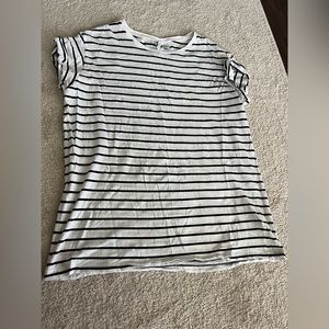 H&M black and white striped shirt